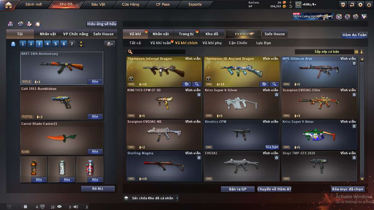 shop acc cf uy tin gia re